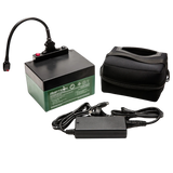 Amptron Lithium Golf Cart 12V 22Ah LiFePO4 Battery and Charger Combo kit