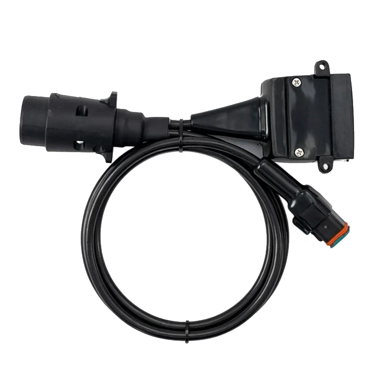 Adaptor Lrg Round 7pin to Flat 12pin socket