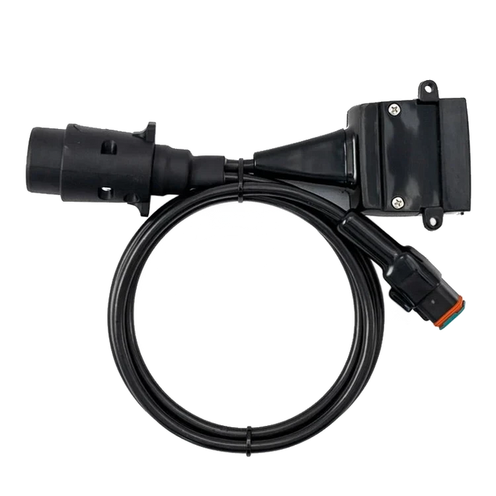 Adaptor Lrg Round 7pin to Flat 12pin socket