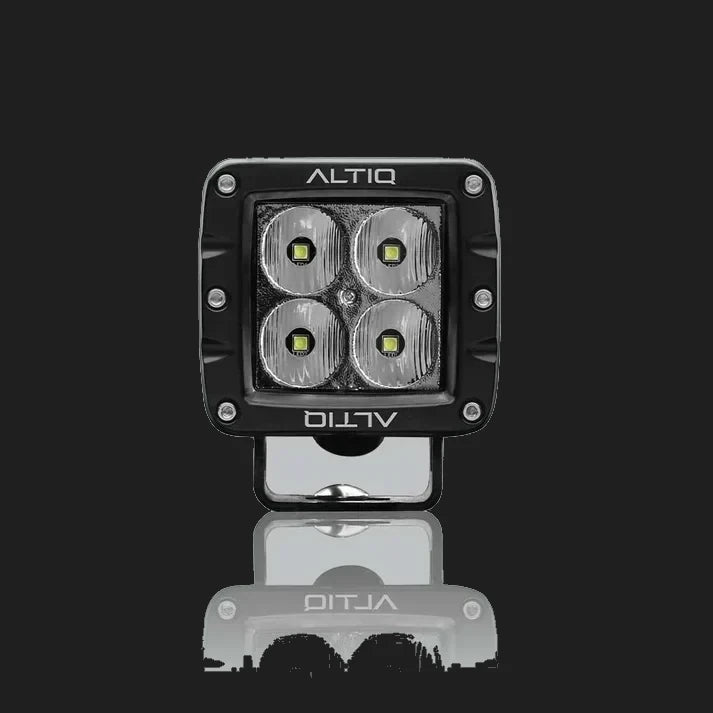 Two-way lead for the work light, a moulded plug at one end and a grey Deutsch DT connector at the other, alongside a matching Deutsch plug with bare red and black tails