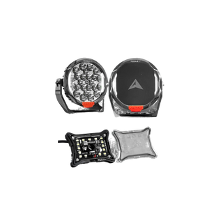 Altiq Rogue 8.5 inch Mk3 white spotlight pair with 6-pack RGB-W rock light kit variant