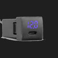 ALTIQ USB-C + Voltmeter Push Module — Toyota-Style Switch Blank Fit
