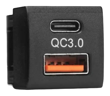 ALTIQ Toyota Small Square USB Charger — USB-C PD + USB-A QC3.0