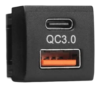 ALTIQ Toyota Small Square USB Charger — USB-C PD + USB-A QC3.0