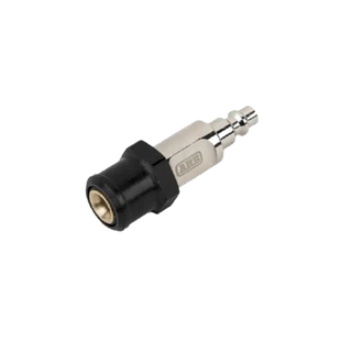 ARB quick release coupling with a black moulded socket at one end and a chromed quick-connect plug at the other, the ARB name etched on the body