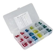 Assorted Blade Fuse Kit — 250 Pieces (Standard, Mini, Low-Profile Mini)