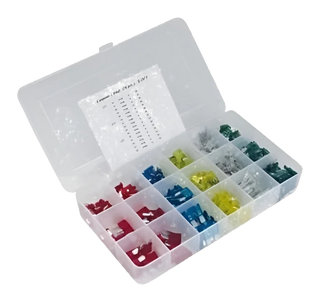 Assorted Blade Fuse Kit — 250 Pieces (Standard, Mini, Low-Profile Mini)
