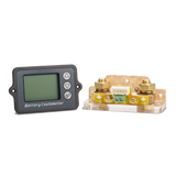 Amptron 100A Coulometer Battery Monitor with Shunt