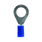 Series of 4mm Blue Insulated Ring Terminals
