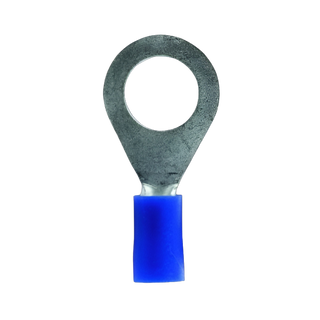 Series of 4mm Blue Insulated Ring Terminals
