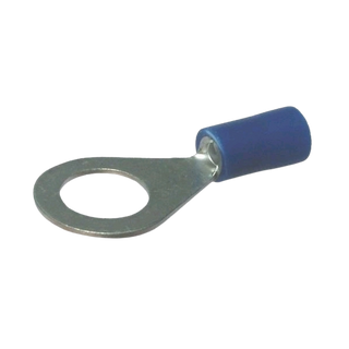 Series of 4mm Blue Insulated Ring Terminals