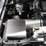 Close-up of a car engine with a torqit Airbox system.