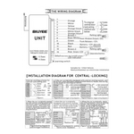Wiring and installation diagram for a BIUYEE electronic door lock system on a white background.