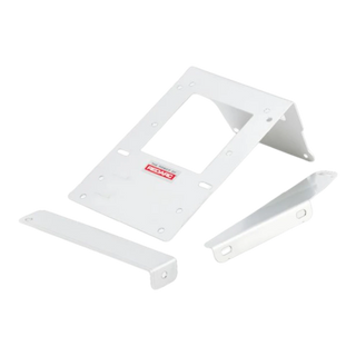 Redarc BCDC Mounting Brackets — Vehicle-Specific & Universal – white Redarc mounting bracket shown with its two separate white support arms laid out either side