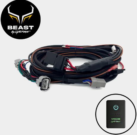 BEAST Driving Light Wiring Harness, to suit Toyota Hilux N80, 2020-2025