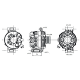 12V 240A FORD RANGER - P5AT ENGINE Black Series Upgraded Alternator