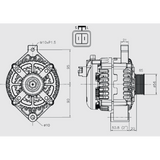 12V 240A CHEV/GM/Holden Applications Black Series Upgraded Alternator