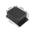 IP65 Sealed Polycarbonate Enclosure — 115x90x55mm Black