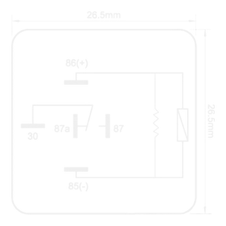 Britax RC-1240R mini relay dimensions diagram showing 280 Series pin layout