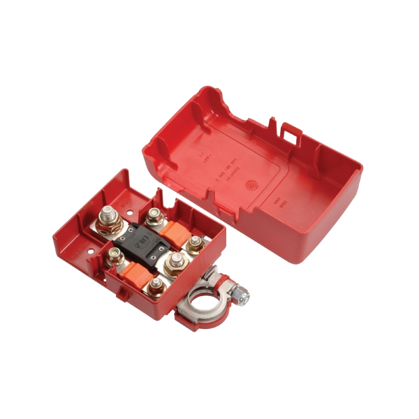Fused Battery Distribution Terminal With Cover - No Fuses