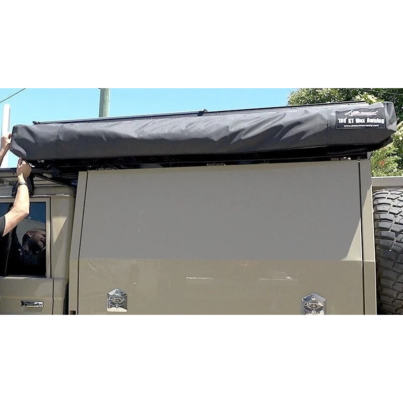 installed Bush Company 180 XT Max Awning Mk2 Left Hand Side