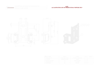 Technical drawing of a tent bracket set with dimensions and specifications.