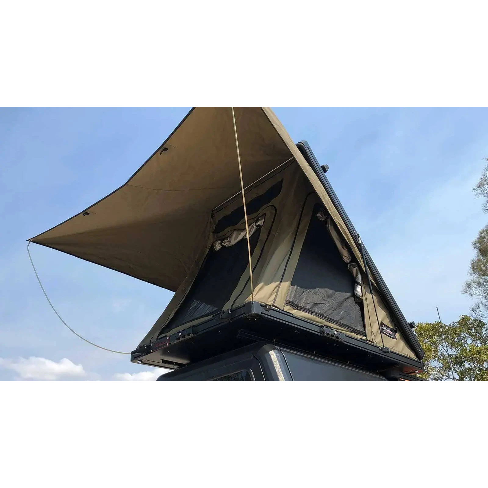 Bush Company AX27 Clamshell Rooftop Tent side view