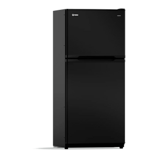 Bushman DC190L-X 190L upright caravan fridge freezer with both doors closed