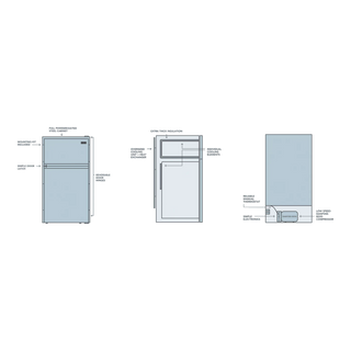 Bushman 225L Caravan Fridge Heavy Duty Upright Fridge Series - 12V / 24V – view 4