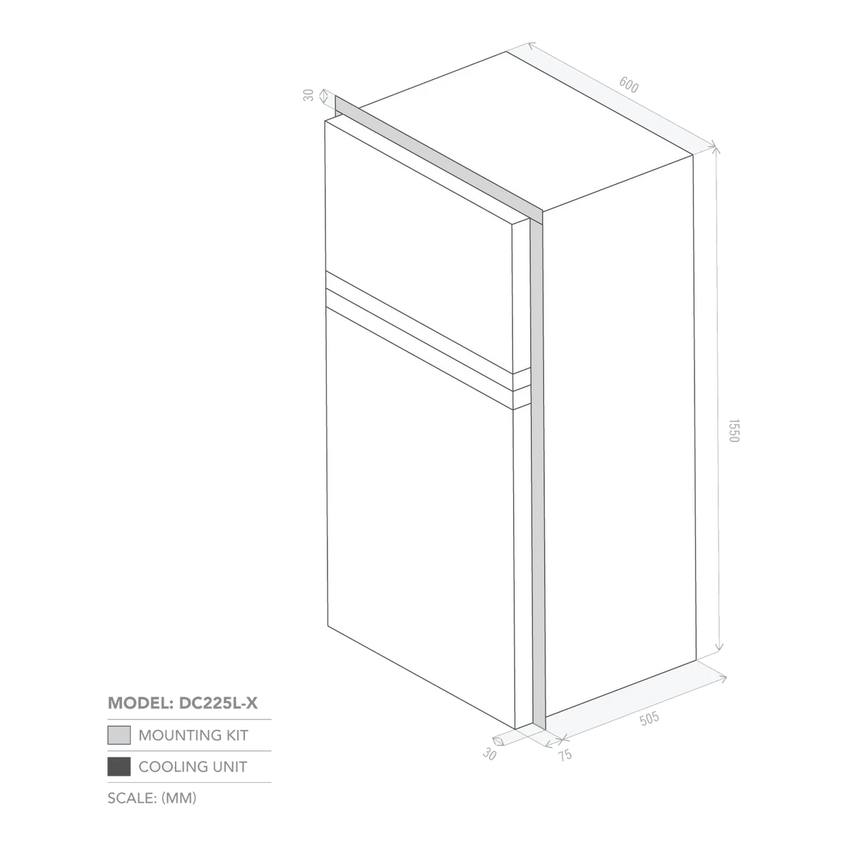 Bushman 225L Caravan Fridge Heavy Duty Upright Fridge Series - 12V / 24V – view 5