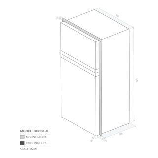 Bushman 225L Caravan Fridge Heavy Duty Upright Fridge Series - 12V / 24V – view 5