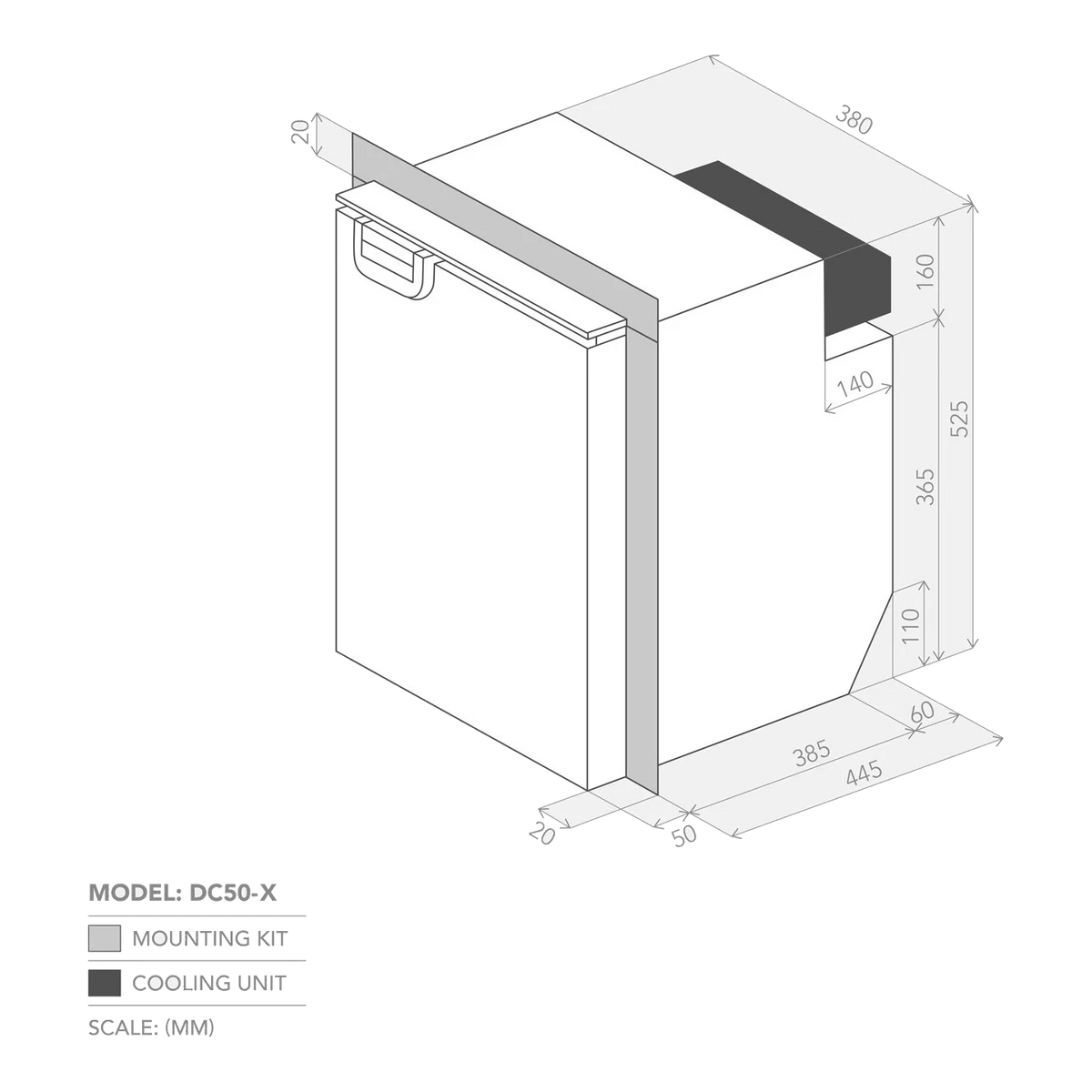 Bushman 50L Caravan Fridge Heavy Duty Upright Fridge Series - 12V / 24V – view 3