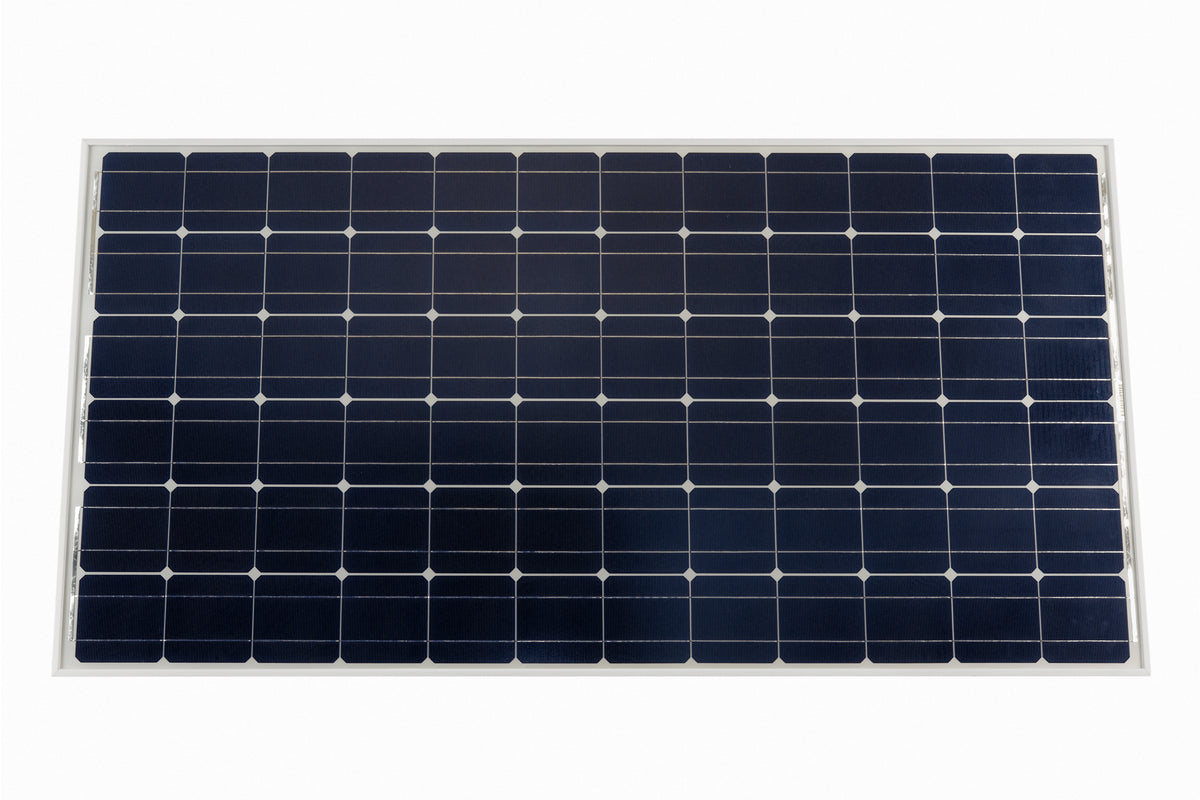 Solar panel with grid pattern on a white background