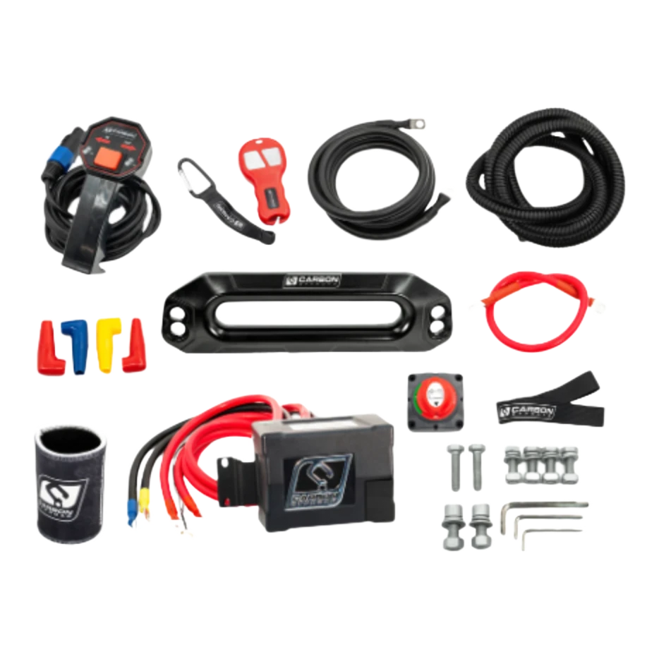 Carbon 12K - 12000lb Winch V3 with MegaPro Hook – view 2