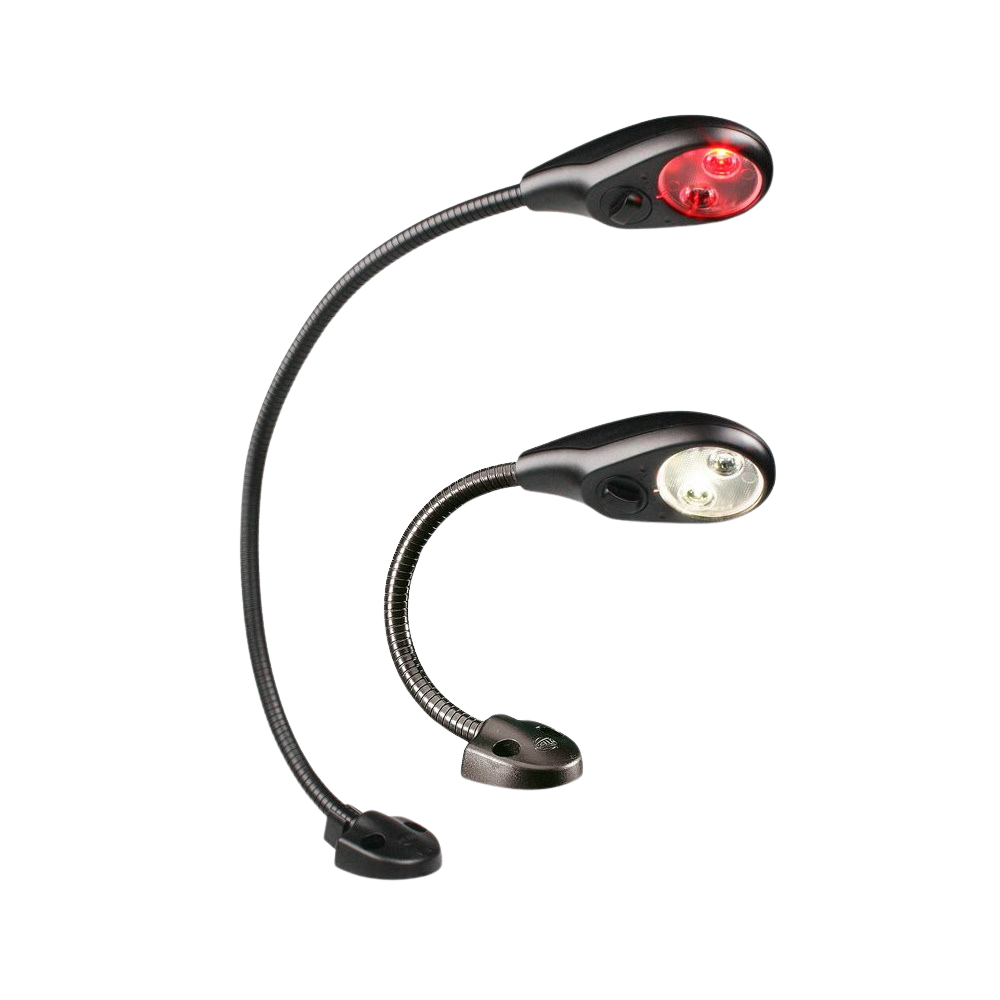 Hella - White/Red LED Flexi Chart Table Lamp 400mm