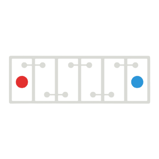 Polarity diagram of a six-cell 12 volt battery seen from above, labelled 12 Volt – H Polarity – Century 86 Heavy Duty battery