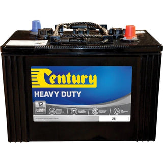 Century 26 heavy-duty 6V truck battery, 800CCA 143Ah with carry handles and SAE STD posts