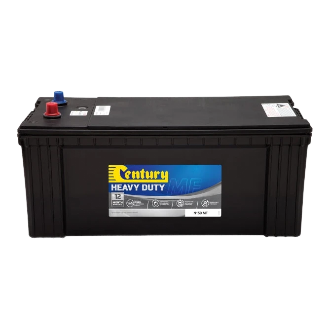 Century Heavy Duty N150 MF 12V 1000CCA 155Ah flooded truck and bus starting battery with Platelock vibration resistance