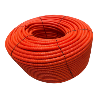 16mm orange conduit for general power cable protection, coiled length