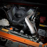 Car engine with Isuzu logo on a black background