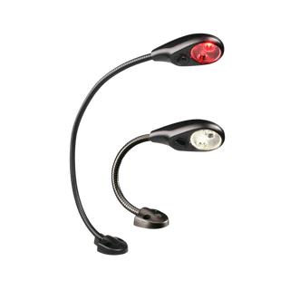 Hella - White/Red LED Flexi Chart Table Lamp 150mm