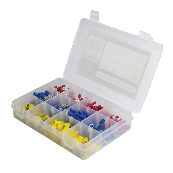Insulated Terminal Kit Assortment, 225 Pieces