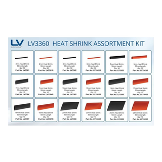 Single-wall heat shrink tubing close-up, red and black