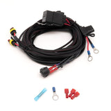 Car wiring harness kit with connectors on a white background