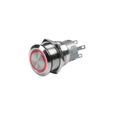 Series of Metal Push Button Switches w/LED On/Off, 19mm 5V