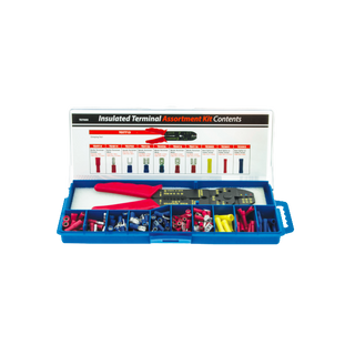 Jaylec Double Crimp Terminal Assortment Kit 142Pcs
