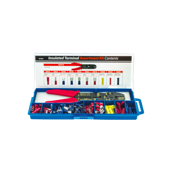 Jaylec Double Crimp Terminal Assortment Kit 142Pcs