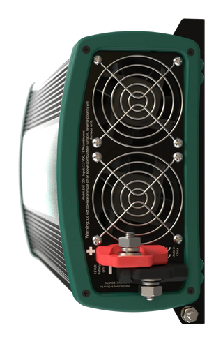 Enerdrive Inverter 2000 Watt 12V & 24V – rear view showing cooling fans and terminals