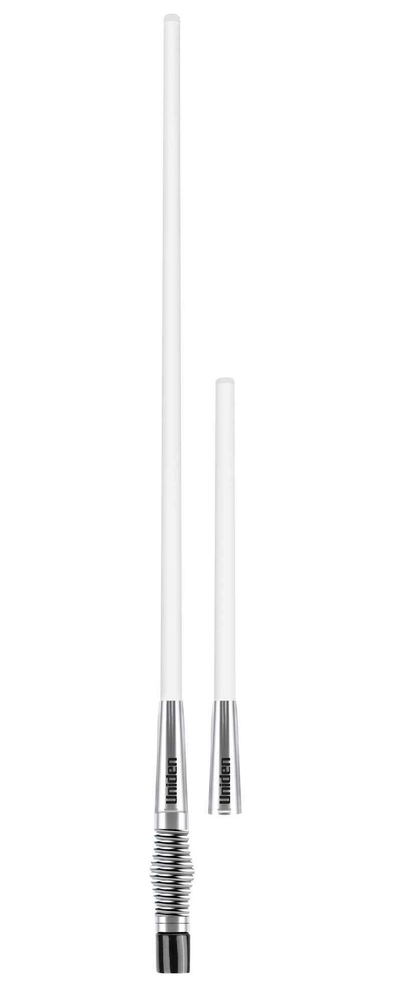 Uniden Heavy Duty Fibreglass Raydome Dual Removable Whip Pack White 6.6/3.0 dBi Gain