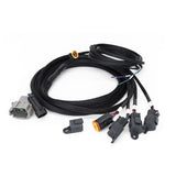 Car wiring harness kit with connectors on a white background